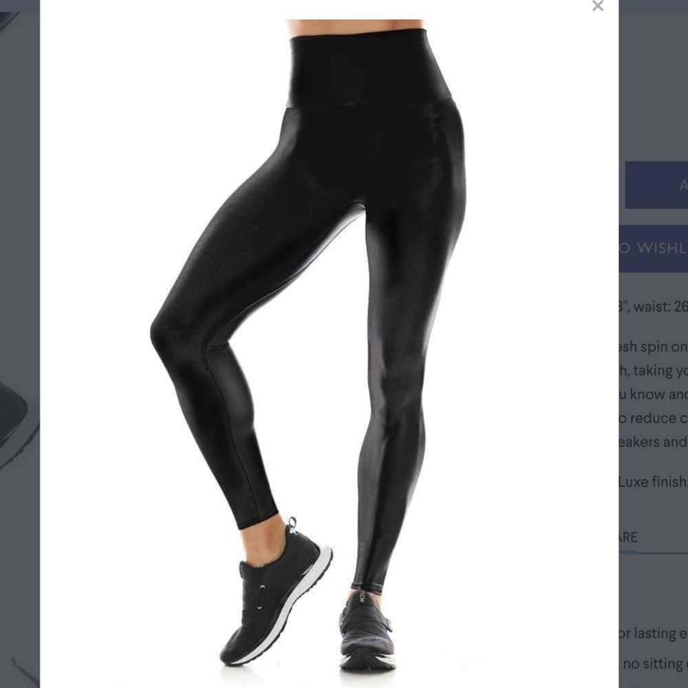 Hi-Luxe 7/8 Sneaker Length in Black